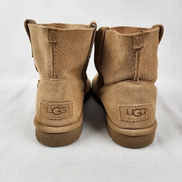 Ugg Leather Tan Ankle Booties - Picture 7 of 13
